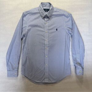 Polo by Ralph Lauren Blue and White Grid Dress Shirt